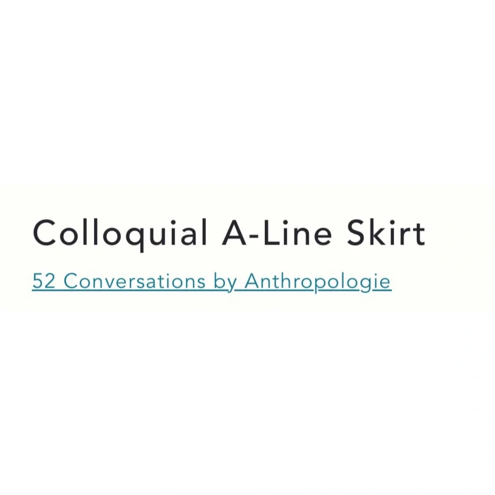 Anthropologie Colloquial A-Line Skirt NWT SZ 18W - Picture 14 of 16